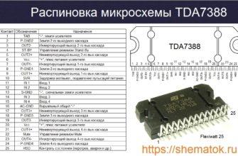 tda7388 распиновка