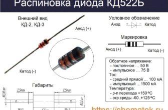 Распиновка КД522Б
